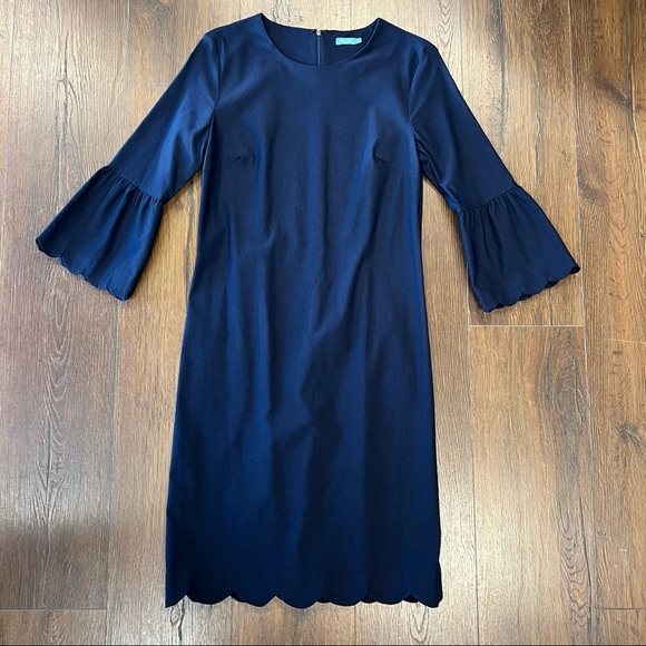 J. McLaughin Elle Navy 3/4 dress SZ 6 - Picture 2 of 8